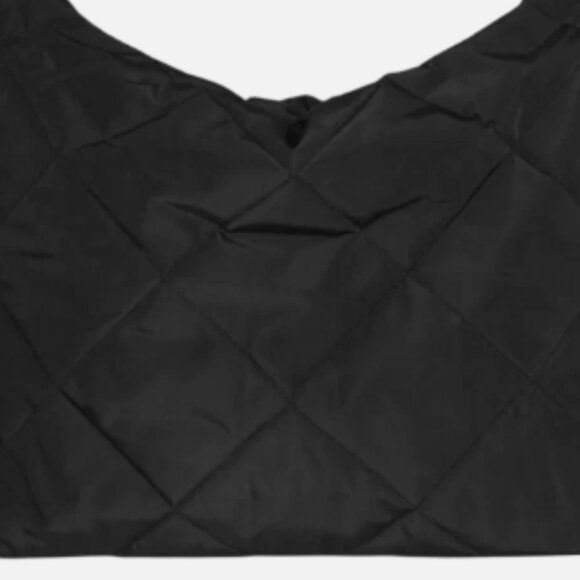 COS Very Large Black Quilted Polyester Tote Bag Oversized NWT - Picture 2 of 2